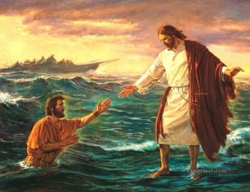 Christentum und Jesus Werke - Jesus auf Meer Religiosen Christentum